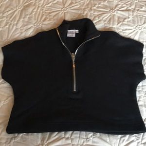 Good American Black work out shirt, Size1 small